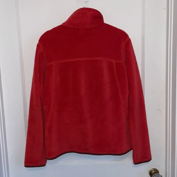 Patagonia Re-Tool Snap-T Fleece Pullover Red & Burgundy SZ M - Picture 6 of 7